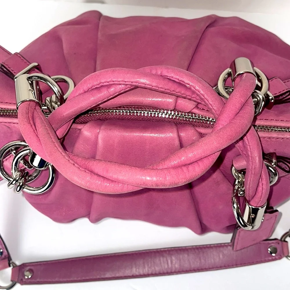 Coach Shimmery Purple Purse - Picture 3 of 9